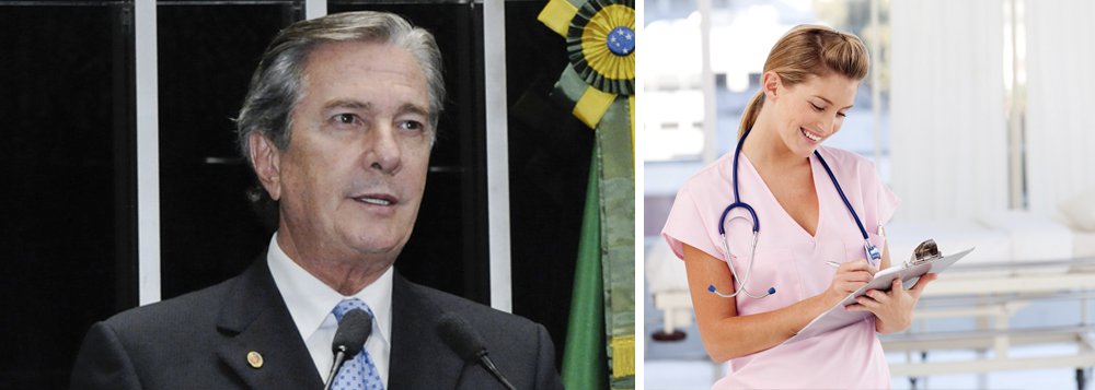 Em pronunciamento senador Fernando Collor (PTB-AL) lembra o débito que o Congresso Nacional tem com os profissionais de enfermagem. Collor cobrou a tramitação dos projetos que ratam da carga de trabalho de 30 horas e o piso nacional da categoria. Ele lamentou, ainda, a situação caótica que os alagoanos estão enfrentando nos últimos anos na área da saúde pública (Foto: Voney Malta) Em pronunciamento senador Fernando Collor (PTB-AL) lembra o débito que o Congresso Nacional tem com os profissionais de enfermagem. Collor cobrou a tramitação dos projetos que ratam da carga de trabalho de 30 horas e o piso nacional da categoria. Ele lamentou, ainda, a situação caótica que os alagoanos estão enfrentando nos últimos anos na área da saúde pública