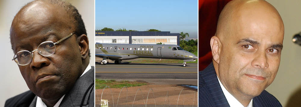 Show midiático proporcionado por decretos de prisões assinados por Joaquim Barbosa se mostra lesivo aos cofres públicos; ilegalidade de transferências para Brasília vai sendo demonstrada pela Justiça; após a volta de quatro condenados a Belo Horizonte, agora é o publicitário Marcos Valério que pede para cumprir pena perto de seu domicílio, como permite a lei; manifesto de juristas, em novembro, que denunciou irregularidades cometidas por presidente do STF se prova justo e atual; íntegra (Foto: Romulo Faro) Show midiático proporcionado por decretos de prisões assinados por Joaquim Barbosa se mostra lesivo aos cofres públicos; ilegalidade de transferências para Brasília vai sendo demonstrada pela Justiça; após a volta de quatro condenados a Belo Horizonte, agora é o publicitário Marcos Valério que pede para cumprir pena perto de seu domicílio, como permite a lei; manifesto de juristas, em novembro, que denunciou irregularidades cometidas por presidente do STF se prova justo e atual; íntegra