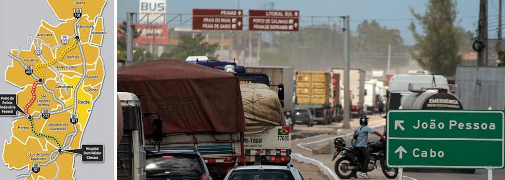 A licença ambiental necessária para a licitação do Lote 2 do Arco Metropolitano, no Recife, não será concedida a tempo para cumprir o prazo final do edital, que seria lançado no próximo mês; com isso, a construção da obra, que está orçada em R$ 1,34 bilhão e deve ter 98 quilômetros de extensão, será adiada para o começo de 2015. O adiamento aconteceu devido ao pedido de um estudo de fauna realizado pela Agência Estadual do Meio Ambiente (CPRH) em parte do trecho onde avia será construída; o estudo deve levar quatro meses para ficar pronto (Foto: Paulo Emílio) A licença ambiental necessária para a licitação do Lote 2 do Arco Metropolitano, no Recife, não será concedida a tempo para cumprir o prazo final do edital, que seria lançado no próximo mês; com isso, a construção da obra, que está orçada em R$ 1,34 bilhão e deve ter 98 quilômetros de extensão, será adiada para o começo de 2015. O adiamento aconteceu devido ao pedido de um estudo de fauna realizado pela Agência Estadual do Meio Ambiente (CPRH) em parte do trecho onde avia será construída; o estudo deve levar quatro meses para ficar pronto