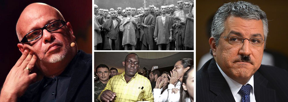 Depois da tese da escravidão, a nova teoria que desponta nas páginas da Folha foi levantada pelo "filósofo" Luiz Felipe Pondé, mais um expoente da nova direita; segundo ele, assim como os judeus foram o bode expiatório dos nazistas, os médicos ocupam esse papel no governo petista; seu artigo é um amontoado de preconceito e desinformação, mas, segundo sua lógica, o ministro Alexandre Padilha deve ser uma espécie de Hitler dos trópicos (Foto: Leonardo Attuch) www.brasil247.com - Depois da tese da escravidão, a nova teoria que desponta nas páginas da Folha foi levantada pelo "filósofo" Luiz Felipe Pondé, mais um expoente da nova direita; segundo ele, assim como os judeus foram o bode expiatório dos nazistas, os médicos ocupam esse papel no governo petista; seu artigo é um amontoado de preconceito e desinformação, mas, segundo sua lógica, o ministro Alexandre Padilha deve ser uma espécie de Hitler dos trópicos