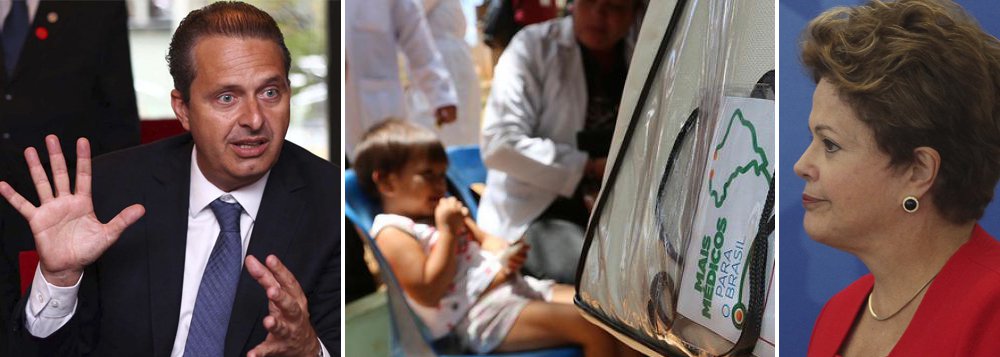 "Acho que o Mais Médicos tem que ser transformado em mais saúde, não é? Porque é muito mais complexo fazer políticas de saúde do que contratar só profissionais da medicina”, atacou o governador de Pernambuco, Eduardo Campos, durante a inauguração de uma Unidade de Pronto Atendimento (UPA) no Recife; segundo o pré-candidato à presidência, se não for dessa forma, a iniciativa do governo federal "pode ser interpretada como uma coisa mais para fazer o marketing que para trazer saúde ao povo"; até abril, o programa terá contratado mais de 14,9 mil profissionais (Foto: Paulo Emílio) www.brasil247.com - "Acho que o Mais Médicos tem que ser transformado em mais saúde, não é? Porque é muito mais complexo fazer políticas de saúde do que contratar só profissionais da medicina”, atacou o governador de Pernambuco, Eduardo Campos, durante a inauguração de uma Unidade de Pronto Atendimento (UPA) no Recife; segundo o pré-candidato à presidência, se não for dessa forma, a iniciativa do governo federal "pode ser interpretada como uma coisa mais para fazer o marketing que para trazer saúde ao povo"; até abril, o programa terá contratado mais de 14,9 mil profissionais