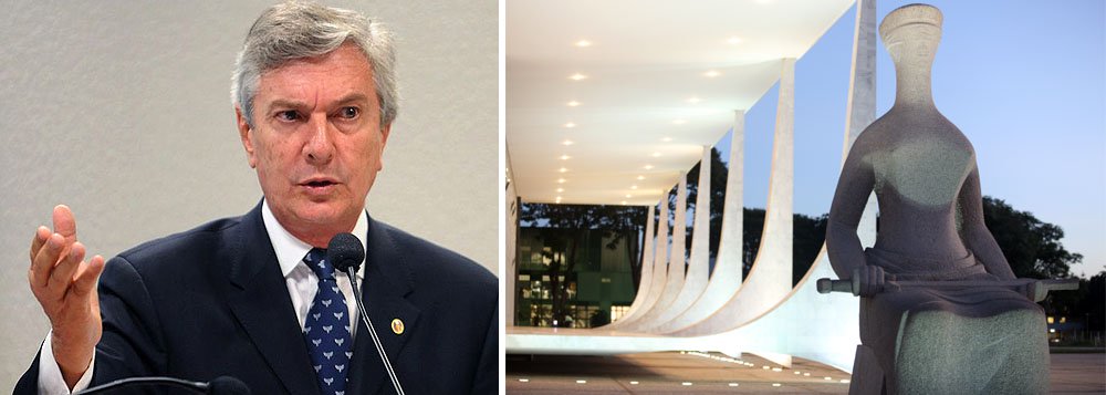 Senador Fernando Collor (PTB-AL) foi acusado dos crimes de peculato e corrupção passiva no período em que foi presidente da República, entre 1991 e 1992; segundo a defesa, o órgão fez a acusação sem apontar os atos que teriam sido praticados pelo ex-presidente; sessão ocorrerá no dia 24 de abril (Foto: Leonardo Attuch) Senador Fernando Collor (PTB-AL) foi acusado dos crimes de peculato e corrupção passiva no período em que foi presidente da República, entre 1991 e 1992; segundo a defesa, o órgão fez a acusação sem apontar os atos que teriam sido praticados pelo ex-presidente; sessão ocorrerá no dia 24 de abril