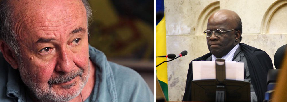 Jornalista diz que notícia da saída de Joaquim Barbosa "foi recebida com uma sensação de alívio por aqueles brasileiros que, ao contrário de Eduardo Campos, pensam mais na Justiça justa e no país pacificado do que nos seus interesses eleitorais e partidários"; segundo ele, presidenciável do PSB "correu para surfar na decisão" do ministro ao abrir as postas do partido (Foto: Gisele Federicce) Jornalista diz que notícia da saída de Joaquim Barbosa "foi recebida com uma sensação de alívio por aqueles brasileiros que, ao contrário de Eduardo Campos, pensam mais na Justiça justa e no país pacificado do que nos seus interesses eleitorais e partidários"; segundo ele, presidenciável do PSB "correu para surfar na decisão" do ministro ao abrir as postas do partido