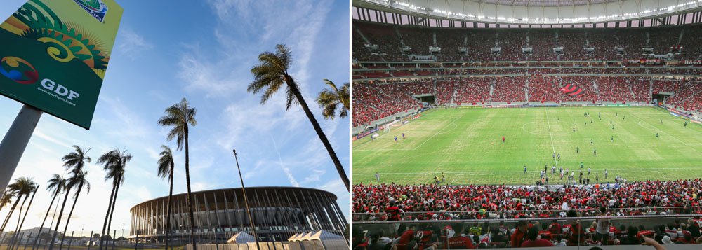 Os mais de 19 mil torcedores que viram o empate entre Flamengo e Goiás levaram o Estádio Nacional Mané Garrincha a um novo recorde: em menos de um ano, a arena recebeu mais espectadores do que em 36 anos do estádio antigo; desde a inauguração, em maio de 2013, 686 mil pessoas estiveram no palco de sete jogos da Copa do Mundo (Foto: Leonardo Lucena) Os mais de 19 mil torcedores que viram o empate entre Flamengo e Goiás levaram o Estádio Nacional Mané Garrincha a um novo recorde: em menos de um ano, a arena recebeu mais espectadores do que em 36 anos do estádio antigo; desde a inauguração, em maio de 2013, 686 mil pessoas estiveram no palco de sete jogos da Copa do Mundo