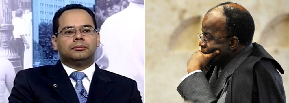 Bruno André Ribeiro, responsável pelas execuções dos mandados de prisão da AP 470, pediu para deixar a Vara de Execuções Penais do Distrito Federal por suposta interferência política no comando do Complexo Penitenciário da Papuda; versão de regalias aos condenados do chamado “mensalão” já foi negada pelo presidente da OAB, Alexandre Queiroz; magistrado tem sido o braço-direito de Barbosa na perseguição ao ex-ministro José Dirceu, adiando seu direito de trabalhar em regime semi-aberto
(Foto: Roberta Namour) Bruno André Ribeiro, responsável pelas execuções dos mandados de prisão da AP 470, pediu para deixar a Vara de Execuções Penais do Distrito Federal por suposta interferência política no comando do Complexo Penitenciário da Papuda; versão de regalias aos condenados do chamado “mensalão” já foi negada pelo presidente da OAB, Alexandre Queiroz; magistrado tem sido o braço-direito de Barbosa na perseguição ao ex-ministro José Dirceu, adiando seu direito de trabalhar em regime semi-aberto