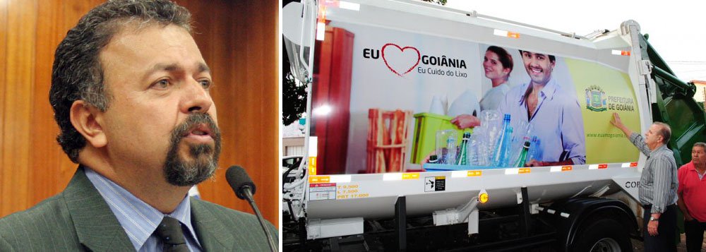 Após denúncias de que empresa de limpeza urbana de Goiânia estaria cortando benefícios de pouco mais de R$ 100 para fazer caixa e pagar locação de caminhões, vereador Elias Vaz (PSB) constata que pelo menos cinco servidores receberam, em fevereiro, muito além do teto constitucional de R$ 19 mil; auxiliar operacional, Ormando Pires, ganhou R$ 57.706,64; um assistente e um professor de Educação Física receberam mais de R$ 35 mil cada (Foto: Realle Palazzo-Martini) Após denúncias de que empresa de limpeza urbana de Goiânia estaria cortando benefícios de pouco mais de R$ 100 para fazer caixa e pagar locação de caminhões, vereador Elias Vaz (PSB) constata que pelo menos cinco servidores receberam, em fevereiro, muito além do teto constitucional de R$ 19 mil; auxiliar operacional, Ormando Pires, ganhou R$ 57.706,64; um assistente e um professor de Educação Física receberam mais de R$ 35 mil cada