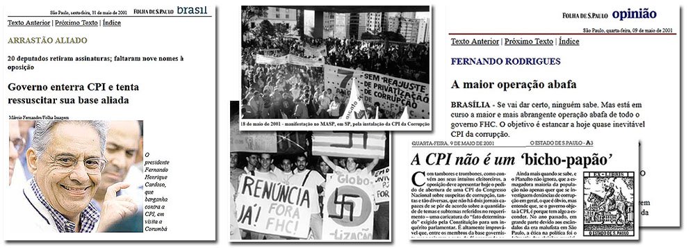 Eduardo Guimarães, titular do Blog da Cidadania e colunista do 247, resgata na memória a tentativa de CPI da Corrupção, em 2001, que investigaria diversos escândalos do governo FHC; o roteiro foi o mesmo de agora: quem estava no poder usava seus instrumentos para evitar uma CPI que poderia desgastar o governo e havia sido lançada por adversários políticos; curiosa mesmo era a postura da mídia, que antes fazia parte da tropa de choque não para implantar a CPI, mas para barrá-la (Foto: Felipe L. Goncalves) Eduardo Guimarães, titular do Blog da Cidadania e colunista do 247, resgata na memória a tentativa de CPI da Corrupção, em 2001, que investigaria diversos escândalos do governo FHC; o roteiro foi o mesmo de agora: quem estava no poder usava seus instrumentos para evitar uma CPI que poderia desgastar o governo e havia sido lançada por adversários políticos; curiosa mesmo era a postura da mídia, que antes fazia parte da tropa de choque não para implantar a CPI, mas para barrá-la