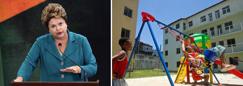 Segundo a presidente Dilma Rousseff, por meio de parcerias, a Polícia Federal vai apoiar as polícias estaduais nas investigações para impedir e reprimir abusos e crimes; ela lembrou que quem recebe subsídio do governo não pode vender a casa por dez anos: “Assim, toda compra feita desses proprietários originais, fictícia ou não, é ilegal. E nós, do governo federal, apoiaremos sempre o proprietário original para assegurar o seu direito à moradia” (Foto: Roberta Namour) Segundo a presidente Dilma Rousseff, por meio de parcerias, a Polícia Federal vai apoiar as polícias estaduais nas investigações para impedir e reprimir abusos e crimes; ela lembrou que quem recebe subsídio do governo não pode vender a casa por dez anos: “Assim, toda compra feita desses proprietários originais, fictícia ou não, é ilegal. E nós, do governo federal, apoiaremos sempre o proprietário original para assegurar o seu direito à moradia”