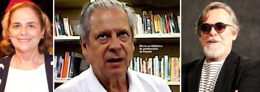 Ator José de Abreu e a colunista Hildegard Angel criticaram no Twitter omissão de Lula e de seus companheiros sobre situação do ex-ministro; segundo Joana, filha de Dirceu, ele teria emagrecido 10 kg desde que ficou sozinho em sua cela, na Papuda, após transferência de outros condenados para regime semiaberto: “Não tem essa de que o Zé é herói, não é coisa nenhuma, é um ser humano. Nunca vi meu pai desse jeito” (Foto: Roberta Namour) Ator José de Abreu e a colunista Hildegard Angel criticaram no Twitter omissão de Lula e de seus companheiros sobre situação do ex-ministro; segundo Joana, filha de Dirceu, ele teria emagrecido 10 kg desde que ficou sozinho em sua cela, na Papuda, após transferência de outros condenados para regime semiaberto: “Não tem essa de que o Zé é herói, não é coisa nenhuma, é um ser humano. Nunca vi meu pai desse jeito”