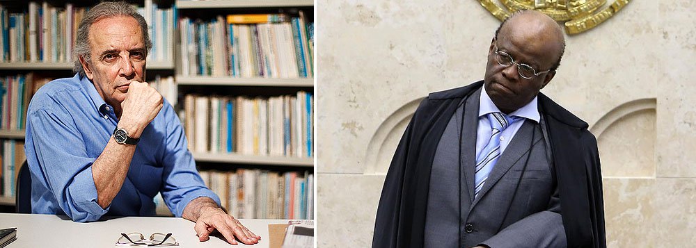 Jornalista Jânio de Freitas rebate a defesa do presidente do STF, Joaquim Barbosa, no caso do pedido de quebra de sigilo telefônico da área dos prédios dos Três Poderes para investigação do suposto uso de celular pelo ex-ministro José Dirceu; Jânio comenta resposta enviada pelo STF ao artigo que produziu na semana passada, em que levanta questões sobre a atuação de Barbosa no caso (Foto: Valter Lima) Jornalista Jânio de Freitas rebate a defesa do presidente do STF, Joaquim Barbosa, no caso do pedido de quebra de sigilo telefônico da área dos prédios dos Três Poderes para investigação do suposto uso de celular pelo ex-ministro José Dirceu; Jânio comenta resposta enviada pelo STF ao artigo que produziu na semana passada, em que levanta questões sobre a atuação de Barbosa no caso