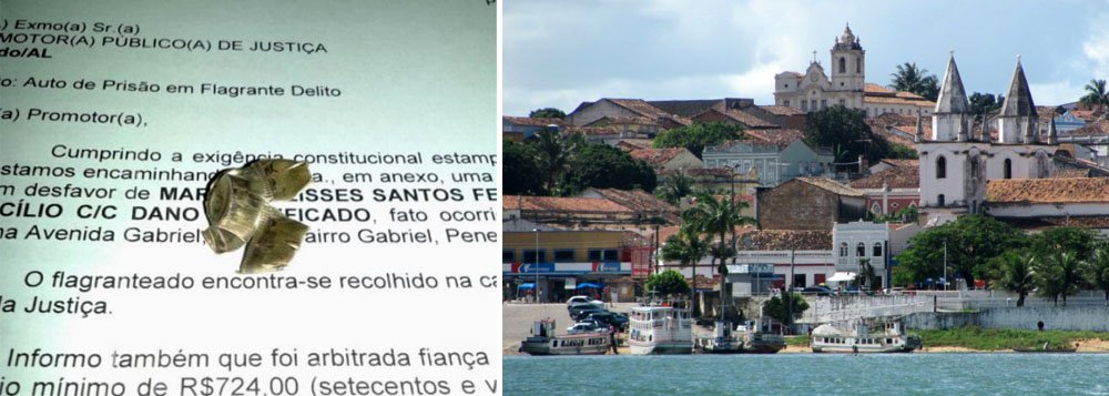Agentes de Polícia da Delegacia de Penedo foram vítimas de um atentado ontem (13). Eles não souberam informar de onde partiu o disparo. Em seguida, começaram a procura e acabaram encontrando um projétil de pistola calibre .40 próximo ao local do atentado (Foto: Voney Malta) Agentes de Polícia da Delegacia de Penedo foram vítimas de um atentado ontem (13). Eles não souberam informar de onde partiu o disparo. Em seguida, começaram a procura e acabaram encontrando um projétil de pistola calibre .40 próximo ao local do atentado