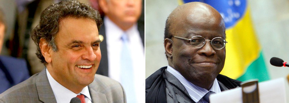 Presidenciável do PSDB, Aécio Neves, lamentou, nesta quinta (29), o anúncio de aposentadoria do presidente do Superior Tribunal Federal (STF), Joaquim Barbosa; "É um homem que o Brasil aprendeu a respeitar. Pode-se gostar ou não dele, mas é um homem íntegro e honrado", disse (Foto: Valter Lima) Presidenciável do PSDB, Aécio Neves, lamentou, nesta quinta (29), o anúncio de aposentadoria do presidente do Superior Tribunal Federal (STF), Joaquim Barbosa; "É um homem que o Brasil aprendeu a respeitar. Pode-se gostar ou não dele, mas é um homem íntegro e honrado", disse