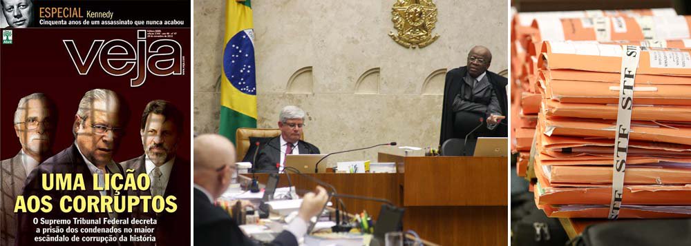 Na capa, o sol nasce quadrado para José Genoino, José Dirceu e Delúbio Soares; revista retrata o chamado "mensalão" como o maior escândalo de corrupção da história e, em seu editorial, clama que seja só o começo; "o desfecho do escândalo do mensalão, com a ida para a prisão dos réus, não pode ser encarado como a vitória de um partido sobre outro ou da oposição sobre o governo", diz o texto; mas será que haverá o mesmo tipo de pressão para que outros escândalos, a começar pelo mensalão tucano, sejam também punidos? (Foto: Sheila Lopes) www.brasil247.com - Na capa, o sol nasce quadrado para José Genoino, José Dirceu e Delúbio Soares; revista retrata o chamado "mensalão" como o maior escândalo de corrupção da história e, em seu editorial, clama que seja só o começo; "o desfecho do escândalo do mensalão, com a ida para a prisão dos réus, não pode ser encarado como a vitória de um partido sobre outro ou da oposição sobre o governo", diz o texto; mas será que haverá o mesmo tipo de pressão para que outros escândalos, a começar pelo mensalão tucano, sejam também punidos?
