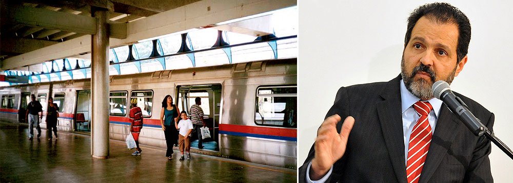 O governador do Distrito Federal, Agnelo Queiroz (PT), informou, sobre paralisação dos metroviários, que vai cortar o ponto dos funcionários que resolverem manter a greve; "Quem insistir em continuar com a greve terá o ponto cortado. Quem insiste em fazer isso não tem comprometimento com a sociedade. Esse é um serviço essencial. Até a Justiça mandou que o serviço volte", disse (Foto: Leonardo Lucena) O governador do Distrito Federal, Agnelo Queiroz (PT), informou, sobre paralisação dos metroviários, que vai cortar o ponto dos funcionários que resolverem manter a greve; "Quem insistir em continuar com a greve terá o ponto cortado. Quem insiste em fazer isso não tem comprometimento com a sociedade. Esse é um serviço essencial. Até a Justiça mandou que o serviço volte", disse