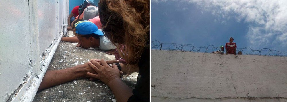 Menores infratores da Unidade de Internação Masculina (UIM),em Maceió, iniciaram uma rebelião para denunciar que os adolescentes estariam sendo espancados e pressionados por agentes terceirizados a iniciar o motim. O objetivo dessas rebeliões, de acordo com as mães, é fazer com que o Estado inicie uma negociação salarial com a categoria (Foto: Voney Malta) Menores infratores da Unidade de Internação Masculina (UIM),em Maceió, iniciaram uma rebelião para denunciar que os adolescentes estariam sendo espancados e pressionados por agentes terceirizados a iniciar o motim. O objetivo dessas rebeliões, de acordo com as mães, é fazer com que o Estado inicie uma negociação salarial com a categoria