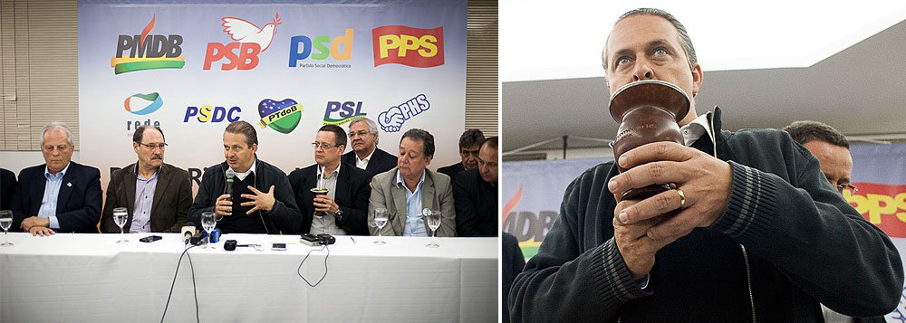 Em roteiro de atividades partidárias em Porto Alegre, presidenciável socialista Eduardo Campos se projetou como terceira via na disputa 2014: “A polarização já cansou o Brasil. É preciso superar a polarização imposta nesses 20 anos por duas forças que já tiveram oportunidade de governar o Brasil e fizeram algumas coisas e deixaram de fazer muitas coisas. Eles precisam deixar que o Brasil possa ser devolvido aos brasileiros. Precisamos nos unir a despeito da briga que eles têm” (Foto: Roberta Namour) Em roteiro de atividades partidárias em Porto Alegre, presidenciável socialista Eduardo Campos se projetou como terceira via na disputa 2014: “A polarização já cansou o Brasil. É preciso superar a polarização imposta nesses 20 anos por duas forças que já tiveram oportunidade de governar o Brasil e fizeram algumas coisas e deixaram de fazer muitas coisas. Eles precisam deixar que o Brasil possa ser devolvido aos brasileiros. Precisamos nos unir a despeito da briga que eles têm”