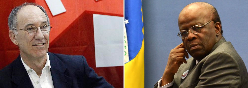 Presidente do PT deixa claro que o presidente do Supremo Tribunal Federal, apesar de não ter confirmado se será candidato, já é político; "Como político, é um bom magistrado. Como magistrado, é um bom político", afirmou nesta sexta-feira 7; questionado se gostaria de ver Joaquim Barbosa na disputa em outubro, respondeu: "Para mim é indiferente. Nós não escolhemos adversários"; ministro tem até o dia 5 de abril para se filiar a algum partido, caso decida se candidatar; especulações davam conta de que ele mantinha uma conversa com o PV para concorrer a uma vaga no Senado, mas Barbosa negou e o suspense continua (Foto: Gisele Federicce) Presidente do PT deixa claro que o presidente do Supremo Tribunal Federal, apesar de não ter confirmado se será candidato, já é político; "Como político, é um bom magistrado. Como magistrado, é um bom político", afirmou nesta sexta-feira 7; questionado se gostaria de ver Joaquim Barbosa na disputa em outubro, respondeu: "Para mim é indiferente. Nós não escolhemos adversários"; ministro tem até o dia 5 de abril para se filiar a algum partido, caso decida se candidatar; especulações davam conta de que ele mantinha uma conversa com o PV para concorrer a uma vaga no Senado, mas Barbosa negou e o suspense continua