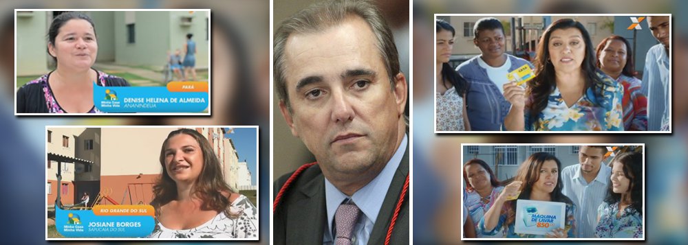 Tribunal Superior Eleitoral negou pedido de liminar do PSDB para suspender propaganda dos programas Minha Casa, Minha Vida e Minha Casa Melhor; relator Admar Gonzaga não viu "intuito eleitoral", como queriam os tucanos; antes, o ministro também havia recusado a tese de que Palácio da Alvorada teria sido usado indevidamente para reunião da presidente Dilma Rousseff com ex-presidente Lula; 3 governo X 0 PSDB, que contava com os bloqueios na imagem em sua estratégia de campanha; plenário, agora, só poderá dar multa ou advertência; tucanos conseguirão virar o jogo no decisivo TSE? (Foto: Marco Damiani) Tribunal Superior Eleitoral negou pedido de liminar do PSDB para suspender propaganda dos programas Minha Casa, Minha Vida e Minha Casa Melhor; relator Admar Gonzaga não viu "intuito eleitoral", como queriam os tucanos; antes, o ministro também havia recusado a tese de que Palácio da Alvorada teria sido usado indevidamente para reunião da presidente Dilma Rousseff com ex-presidente Lula; 3 governo X 0 PSDB, que contava com os bloqueios na imagem em sua estratégia de campanha; plenário, agora, só poderá dar multa ou advertência; tucanos conseguirão virar o jogo no decisivo TSE?