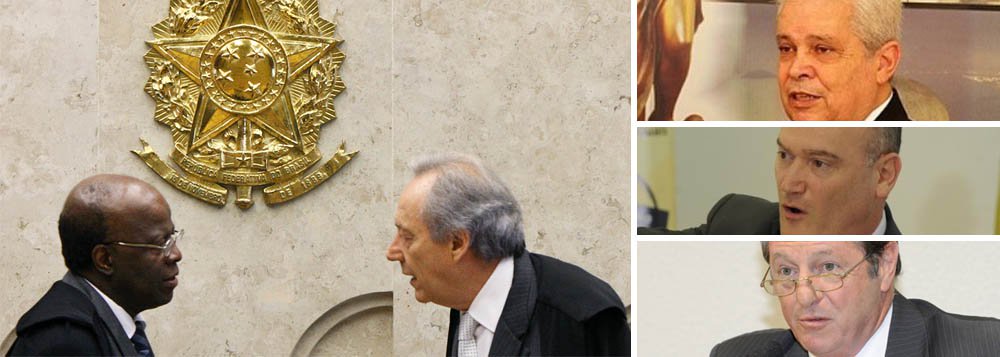 Em nota conjunta, associações de classe da magistratura classificam de tratamento inadequado o do presidente do Supremo na sessão desta quinta-feira 15, quando Joaquim Barbosa acusou o colega Ricardo Lewandowski de fazer "chicana"; para Nelson Calandra, Nino Toldo e Paulo Shmidt, presidentes da AMB, Ajufe e Anamatra, "os Magistrados precisam ter independência para decidir e não podem ser criticados por quem, na mesma Corte, divirja do seu entendimento"; ao bater boca com o revisor da AP 470, Barbosa o impediu de votar (Foto: Gisele Federicce) Em nota conjunta, associações de classe da magistratura classificam de tratamento inadequado o do presidente do Supremo na sessão desta quinta-feira 15, quando Joaquim Barbosa acusou o colega Ricardo Lewandowski de fazer "chicana"; para Nelson Calandra, Nino Toldo e Paulo Shmidt, presidentes da AMB, Ajufe e Anamatra, "os Magistrados precisam ter independência para decidir e não podem ser criticados por quem, na mesma Corte, divirja do seu entendimento"; ao bater boca com o revisor da AP 470, Barbosa o impediu de votar