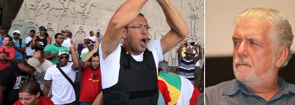 O governador Jaques Wagner revive seu maior pesadelo: a Polícia Militar da Bahia está em greve a partir da noite desta terça-feira por tempo indeterminado; e o líder do movimento, mais uma vez, é Marco Prisco, que comandou os policiais na greve de 2012 e se elegeu vereador de Salvador (um dos mais votados, com mais de 15 mil votos) pelo PSDB nas eleições municipais do mesmo ano (Foto: Romulo Faro) O governador Jaques Wagner revive seu maior pesadelo: a Polícia Militar da Bahia está em greve a partir da noite desta terça-feira por tempo indeterminado; e o líder do movimento, mais uma vez, é Marco Prisco, que comandou os policiais na greve de 2012 e se elegeu vereador de Salvador (um dos mais votados, com mais de 15 mil votos) pelo PSDB nas eleições municipais do mesmo ano