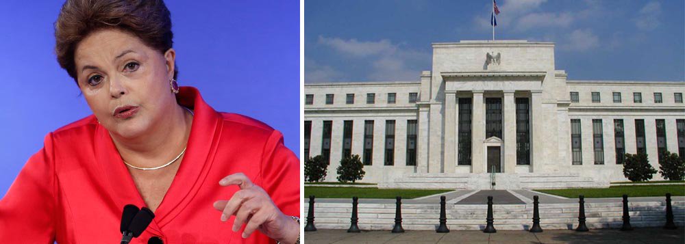Afirmação foi feita pela presidente Dilma Rousseff, antes de o Federal Reserve (Fed), que é o Banco Central dos Estados Unidos, confirmar, no final desta tarde, a redução do apoio econômico; "Vai ter, de fato, esse momento de saída da política monetária expansionista nos Estados Unidos, mas o Brasil nunca esteve tão preparado", disse Dilma (Foto: Gisele Federicce) Afirmação foi feita pela presidente Dilma Rousseff, antes de o Federal Reserve (Fed), que é o Banco Central dos Estados Unidos, confirmar, no final desta tarde, a redução do apoio econômico; "Vai ter, de fato, esse momento de saída da política monetária expansionista nos Estados Unidos, mas o Brasil nunca esteve tão preparado", disse Dilma
