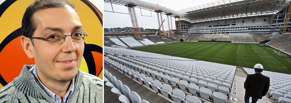 Denúncia foi feita pelo Blog do Perrone; "O estádio de abertura da Copa do Mundo de 2014 será entregue com acabamento provisório em vários setores. No lugar de carpete importado, granito ou outros artigos de luxo, algumas áreas ostentarão materiais bem mais baratos", diz ele (Foto: Felipe L. Goncalves) Denúncia foi feita pelo Blog do Perrone; "O estádio de abertura da Copa do Mundo de 2014 será entregue com acabamento provisório em vários setores. No lugar de carpete importado, granito ou outros artigos de luxo, algumas áreas ostentarão materiais bem mais baratos", diz ele