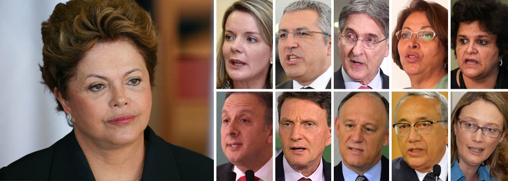 Isso porque o ex-presidente Lula defende a estratégia de nomear políticos aliados para assumir algumas pastas que ficarão vagas com a saída de ministros que devem disputar as eleições em 2014, como Gleisi Hoffmann (Casa Civil), Alexandre Padilha (Saúde) e Fernando Pimentel (Desenvolvimento); ideia da presidente Dilma Rousseff agora é fazer uma primeira pequena mudança em janeiro e a segunda, maior, em março ou abril; um dos objetivos é segurar a base para que siglas não passem a apoiar Eduardo Campos e Marina Silva (PSB) (Foto: Gisele Federicce) www.brasil247.com - Isso porque o ex-presidente Lula defende a estratégia de nomear políticos aliados para assumir algumas pastas que ficarão vagas com a saída de ministros que devem disputar as eleições em 2014, como Gleisi Hoffmann (Casa Civil), Alexandre Padilha (Saúde) e Fernando Pimentel (Desenvolvimento); ideia da presidente Dilma Rousseff agora é fazer uma primeira pequena mudança em janeiro e a segunda, maior, em março ou abril; um dos objetivos é segurar a base para que siglas não passem a apoiar Eduardo Campos e Marina Silva (PSB)