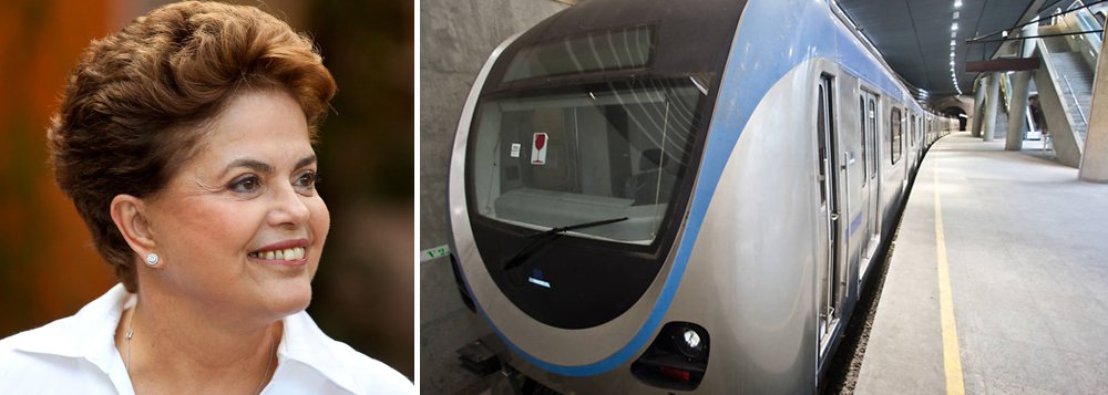 Presidente deve entrar de vez para a história do Brasil; de forma positiva; Dilma Rousseff deve participar da inauguração da metade da Linha 1 do lendário metrô de Salvador, aquele que está em construção há 14 anos e já consumiu R$ 1,3 bilhão dos brasileiros; inauguração dos 7,3 quilômetros do sistema acontecerá dia 11, na véspera do início da Copa (Foto: Romulo Faro) Presidente deve entrar de vez para a história do Brasil; de forma positiva; Dilma Rousseff deve participar da inauguração da metade da Linha 1 do lendário metrô de Salvador, aquele que está em construção há 14 anos e já consumiu R$ 1,3 bilhão dos brasileiros; inauguração dos 7,3 quilômetros do sistema acontecerá dia 11, na véspera do início da Copa