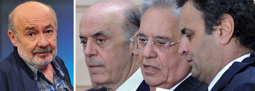 Colunista diz que, em meio ao fogo amigo OT-PMDB, tucanos, “que andavam quietinhos em seu ninho, resolveram mostrar os bicos, na esperança de faturar o descontentamento do PMDB e de outros partidos aliados”; “o candidato Aécio Neves deu a sua mais contundente entrevista contra o governo Dilma, o ex-presidente Fernando Henrique Cardoso fez uma palestra no mesmo tom e até José Serra ressuscitou com um artigo ácido como se estivesse ainda em campanha” (Foto: Roberta Namour) Colunista diz que, em meio ao fogo amigo OT-PMDB, tucanos, “que andavam quietinhos em seu ninho, resolveram mostrar os bicos, na esperança de faturar o descontentamento do PMDB e de outros partidos aliados”; “o candidato Aécio Neves deu a sua mais contundente entrevista contra o governo Dilma, o ex-presidente Fernando Henrique Cardoso fez uma palestra no mesmo tom e até José Serra ressuscitou com um artigo ácido como se estivesse ainda em campanha”