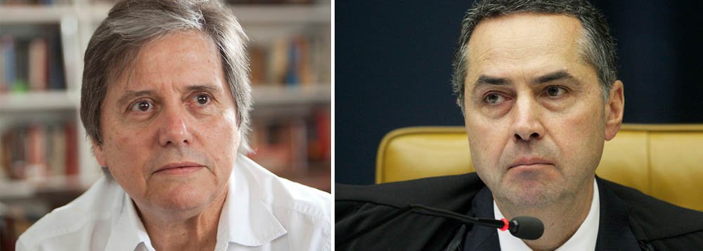 Jornalista da Istoé, Paulo Moreira Leite, "diz que na primeira oportunidade, num julgamento que irá ter influência sobre as instâncias inferiores do judiciário e terá consequências terríveis para cidadãos que podem ter sido vítimas de uma injustiça, o ministro Luís Roberto Barroso alega que não iria “revirar um julgamento que consumira mais de 50 sessões deste plenário""; diz ainda que voto alinhado a Joaquim Barbosa "decepcionou advogados e mestres do Direito que, confiando nos pontos de vista que Barroso defendeu publicamente ao longo de sua vida de jurista muito respeitado" (Foto: Valter Lima) Jornalista da Istoé, Paulo Moreira Leite, "diz que na primeira oportunidade, num julgamento que irá ter influência sobre as instâncias inferiores do judiciário e terá consequências terríveis para cidadãos que podem ter sido vítimas de uma injustiça, o ministro Luís Roberto Barroso alega que não iria “revirar um julgamento que consumira mais de 50 sessões deste plenário""; diz ainda que voto alinhado a Joaquim Barbosa "decepcionou advogados e mestres do Direito que, confiando nos pontos de vista que Barroso defendeu publicamente ao longo de sua vida de jurista muito respeitado"
