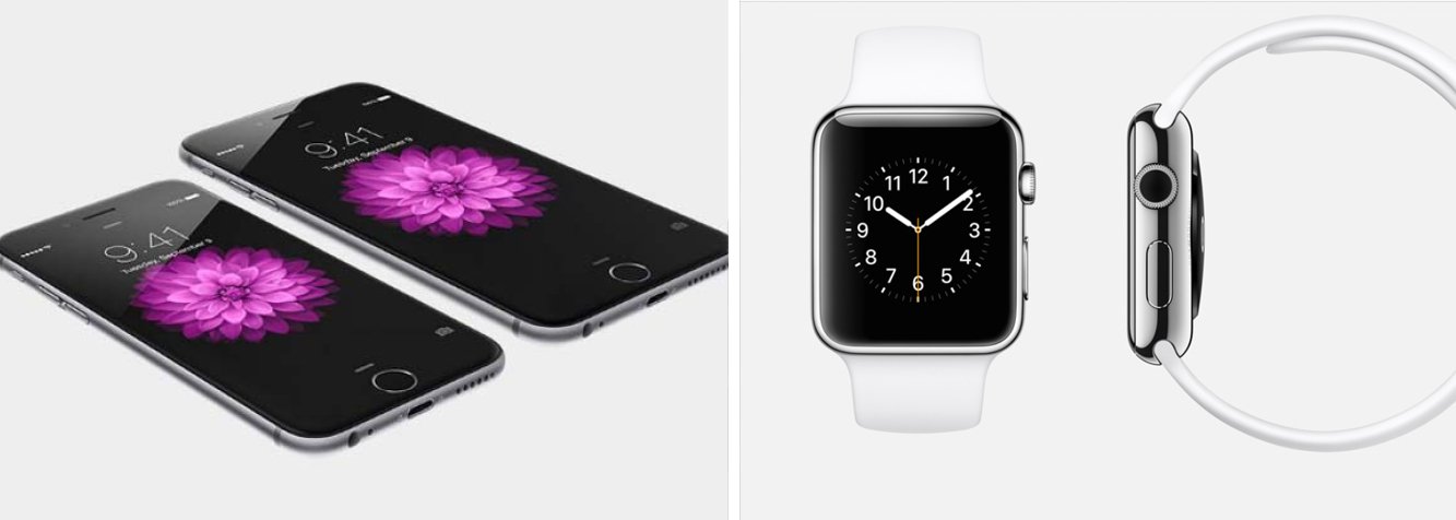 Companhia lançou nesta terça-feira seu relógio inteligente "Apple Watch" junto a dois novos iPhones com telas maiores e de maior definição, considerando os aparelhos como novo capítulo da história da empresa (Foto: Gisele Federicce) Companhia lançou nesta terça-feira seu relógio inteligente "Apple Watch" junto a dois novos iPhones com telas maiores e de maior definição, considerando os aparelhos como novo capítulo da história da empresa