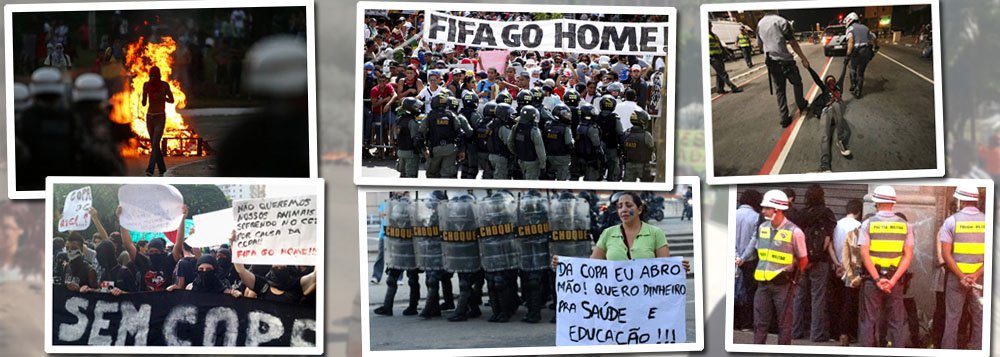 Com nove milhões de pedidos e um milhão de ingressos já vendidos pela Fifa, Copa do Mundo no Brasil tem sucesso garantido dentro dos estádios; problema está nas ruas; governo quer coordenação entre Polícia Federal e polícias estaduais para dispensar tratamento de baixa tolerância contra manifestações violentas; aumento do contigente de repressão e ordem de fazer tantas prisões quanto necessário podem ter definição nesta terça-feira 28, em reunião em Brasília; 'Copa das copas' não pode ser manchada pelo terror dos black blocs; Fifa afirma confiar em "modelo de segurança" a ser aplicado pelo governo federal (Foto: Ana Pupulin) Com nove milhões de pedidos e um milhão de ingressos já vendidos pela Fifa, Copa do Mundo no Brasil tem sucesso garantido dentro dos estádios; problema está nas ruas; governo quer coordenação entre Polícia Federal e polícias estaduais para dispensar tratamento de baixa tolerância contra manifestações violentas; aumento do contigente de repressão e ordem de fazer tantas prisões quanto necessário podem ter definição nesta terça-feira 28, em reunião em Brasília; 'Copa das copas' não pode ser manchada pelo terror dos black blocs; Fifa afirma confiar em "modelo de segurança" a ser aplicado pelo governo federal
