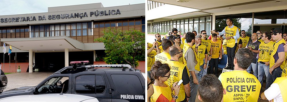 Secretaria da Segurança Pública (SSP) informou no fim da tarde desta sexta-feira, 27, que de um total de 1.289 servidores efetivos da Polícia Civil, encaminhou nomes de 551 policiais civis em greve para o corte de ponto, por não terem comunicado o seu retorno ao trabalho; segundo a pasta, cerca de 60% do efetivo estão em exercício de suas funções e os atendimentos já voltaram ao normal em várias delegacias da Capital e do interior, com registros de ocorrência, autos de prisão em flagrante, entre outros procedimentos; também nesta sexta, o Ministério Público Estadual decidiu que irá recomendar ao governo que instaure processo administrativo para apurar abandono de cargo dos servidores, que já estão há mais de 30 dias sem cumprir sua jornada de trabalho (Foto: Aquiles Lins) Secretaria da Segurança Pública (SSP) informou no fim da tarde desta sexta-feira, 27, que de um total de 1.289 servidores efetivos da Polícia Civil, encaminhou nomes de 551 policiais civis em greve para o corte de ponto, por não terem comunicado o seu retorno ao trabalho; segundo a pasta, cerca de 60% do efetivo estão em exercício de suas funções e os atendimentos já voltaram ao normal em várias delegacias da Capital e do interior, com registros de ocorrência, autos de prisão em flagrante, entre outros procedimentos; também nesta sexta, o Ministério Público Estadual decidiu que irá recomendar ao governo que instaure processo administrativo para apurar abandono de cargo dos servidores, que já estão há mais de 30 dias sem cumprir sua jornada de trabalho