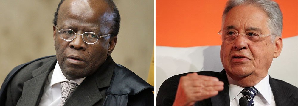 Em entrevista ao programa "Manhattan Connection", ex-presidente FHC disse ser "difícil imaginar Joaquim Barbosa na vida partidária"; sobre eventual candidatura à Presidência do ministro, atual presidente do Supremo Tribunal Federal, o tucano afirmou que ele não tem as "características necessárias para conduzir o Brasil de maneira a não provocar grandes crises"; Barbosa ficou contrariado com as declarações (Foto: Roberta Namour) Em entrevista ao programa "Manhattan Connection", ex-presidente FHC disse ser "difícil imaginar Joaquim Barbosa na vida partidária"; sobre eventual candidatura à Presidência do ministro, atual presidente do Supremo Tribunal Federal, o tucano afirmou que ele não tem as "características necessárias para conduzir o Brasil de maneira a não provocar grandes crises"; Barbosa ficou contrariado com as declarações