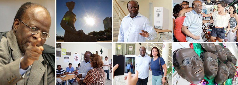 Na sessão de ontem, mais uma vez, Joaquim Barbosa ultrapassou todos os limites da civilidade; com convites para entrar na carreira política e pronto para deixar a corte, ele interrompeu duas vezes o voto do ministro Luís Roberto Barroso; "Fazer discurso político é muito fácil", acusou; no entanto, quem está a um passo de virar político é Barbosa; necessidade de brilhar a qualquer custo, mesmo baixando o nível do debate e vilipendiando a instituição, é dele; para o STF saída corresponderá a ganho de qualidade; se é por falta de até logo, adeus (Foto: Marco Damiani) Na sessão de ontem, mais uma vez, Joaquim Barbosa ultrapassou todos os limites da civilidade; com convites para entrar na carreira política e pronto para deixar a corte, ele interrompeu duas vezes o voto do ministro Luís Roberto Barroso; "Fazer discurso político é muito fácil", acusou; no entanto, quem está a um passo de virar político é Barbosa; necessidade de brilhar a qualquer custo, mesmo baixando o nível do debate e vilipendiando a instituição, é dele; para o STF saída corresponderá a ganho de qualidade; se é por falta de até logo, adeus