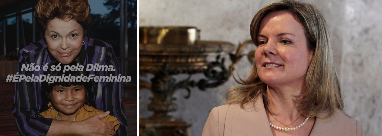 A senadora Gleisi Hoffmann (PT) reagiu "indignada" aos adesivos que ridicularizam à presidente Dilma Rousseff e que estariam sendo vendidos pela internet; a parlamenta lançou uma espécie de movimento pela dignidade feminina; "Indignada com a violência de gênero cometida contra a presidenta Dilma Rousseff com a criação de adesivos misóginos, que ridicularizam a condição feminina e pregam a cultura da agressão sexual. Isto não é forma de protestar nem argumento político", publicou (Foto: Valter Lima) A senadora Gleisi Hoffmann (PT) reagiu "indignada" aos adesivos que ridicularizam à presidente Dilma Rousseff e que estariam sendo vendidos pela internet; a parlamenta lançou uma espécie de movimento pela dignidade feminina; "Indignada com a violência de gênero cometida contra a presidenta Dilma Rousseff com a criação de adesivos misóginos, que ridicularizam a condição feminina e pregam a cultura da agressão sexual. Isto não é forma de protestar nem argumento político", publicou