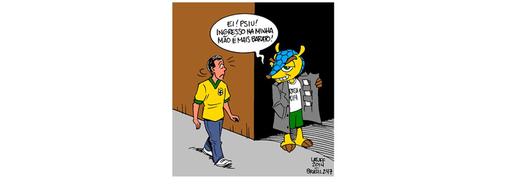 Chargista Carlos Latuff retrata em sua mais recente ilustração o caso envolvendo a venda ilegal de ingressos para a Copa; nesta segunda (7), a polícia do Rio de Janeiro prendeu o diretor-executivo da Match, empresa ligada à Fifa, suspeito de facilitar o repasse de ingressos a um grupo acusado de venda ilegal; grupo estimava que poderia faturar com a Copa do Mundo no Brasil cerca de R$ 200 milhões (Foto: Valter Lima) www.brasil247.com - Chargista Carlos Latuff retrata em sua mais recente ilustração o caso envolvendo a venda ilegal de ingressos para a Copa; nesta segunda (7), a polícia do Rio de Janeiro prendeu o diretor-executivo da Match, empresa ligada à Fifa, suspeito de facilitar o repasse de ingressos a um grupo acusado de venda ilegal; grupo estimava que poderia faturar com a Copa do Mundo no Brasil cerca de R$ 200 milhões