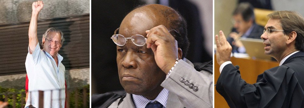 Na pressa de patrocinar uma ação espetacular nas prisões dos condenados da AP 470, presidente do STF deixa de citar nos mandados que José Dirceu e José Genoino deveriam cumprir penas em regime semiaberto; advogado do ex-ministro, Jose Luiz de Oliveira Lima enviou uma petição ao STF solicitando que seja determinado aquilo que foi decidido pelo colegiado; os 11 condenados, que se apresentaram espontaneamente, estão trancafiados no Presídio da Papuda, em Brasília, em regime fechado, ou seja, contra o que a condenação da suprema corte determina (Foto: Realle Palazzo-Martini) www.brasil247.com - Na pressa de patrocinar uma ação espetacular nas prisões dos condenados da AP 470, presidente do STF deixa de citar nos mandados que José Dirceu e José Genoino deveriam cumprir penas em regime semiaberto; advogado do ex-ministro, Jose Luiz de Oliveira Lima enviou uma petição ao STF solicitando que seja determinado aquilo que foi decidido pelo colegiado; os 11 condenados, que se apresentaram espontaneamente, estão trancafiados no Presídio da Papuda, em Brasília, em regime fechado, ou seja, contra o que a condenação da suprema corte determina