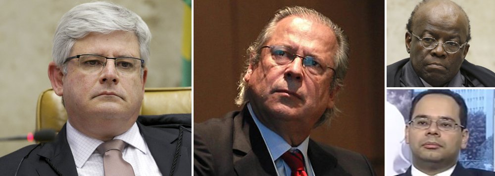 Procurador-geral da República, Rodrigo Janot, enviou parecer ao Supremo Tribunal Federal, defendendo o direito do ex-ministro José Dirceu de trabalhar, de acordo com o regime semiaberto ao qual foi condenado; desde 15 de novembro, no entanto, ele está encarcerado em regime fechado, na Papuda, e os juízes Bruno Ribeiro, da Vara de Execuções Penais do Distrito Federal, e Joaquim Barbosa, do STF, postergaram ao máximo a análise do seu pedido; em seu documento, Janot afirmou Dirceu não falou ao celular e que “não visualiza novas medidas úteis para o esclarecimento dos fatos”; será que Barbosa cumprirá a lei? (Foto: Leonardo Attuch) Procurador-geral da República, Rodrigo Janot, enviou parecer ao Supremo Tribunal Federal, defendendo o direito do ex-ministro José Dirceu de trabalhar, de acordo com o regime semiaberto ao qual foi condenado; desde 15 de novembro, no entanto, ele está encarcerado em regime fechado, na Papuda, e os juízes Bruno Ribeiro, da Vara de Execuções Penais do Distrito Federal, e Joaquim Barbosa, do STF, postergaram ao máximo a análise do seu pedido; em seu documento, Janot afirmou Dirceu não falou ao celular e que “não visualiza novas medidas úteis para o esclarecimento dos fatos”; será que Barbosa cumprirá a lei?