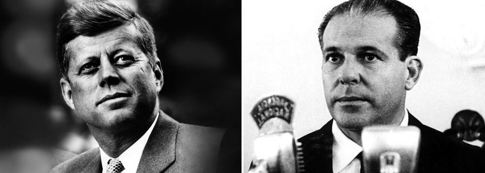 Quarenta e seis dias antes de ser assassinado, o ex-presidente dos Estados Unidos, John F. Kennedy, cogitou um golpe militar contra o ex-presidente brasileiro João Goulart. A revelação está na versão ampliada do livro "A Ditadura Envergonhada", de Elio Gaspari, e foi disponibilizada pelo site Arquivos da Ditadura (Foto: Leonardo Attuch) Quarenta e seis dias antes de ser assassinado, o ex-presidente dos Estados Unidos, John F. Kennedy, cogitou um golpe militar contra o ex-presidente brasileiro João Goulart. A revelação está na versão ampliada do livro "A Ditadura Envergonhada", de Elio Gaspari, e foi disponibilizada pelo site Arquivos da Ditadura