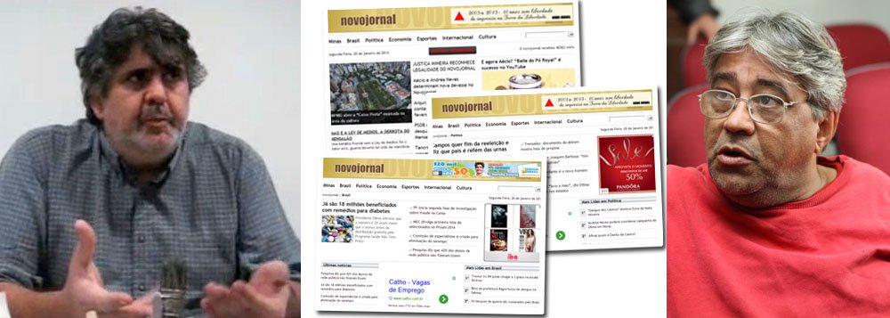 O empresário Marco Aurélio Carone (à esq.), dono do Novo Jornal, foi preso nesta madrugada em Belo Horizonte por formação de quadrilha; de acordo com a Justiça, ele integra uma quadrilha que usa o veículo de comunicação como biombo para uma indústria de intimidação e linchamento moral de adversários políticos, bem como de promotores, policiais e desembargadores; do mesmo grupo, faria parte o lobista Nilton Monteiro (dir.), que também está preso (Foto: Leonardo Attuch) www.brasil247.com - O empresário Marco Aurélio Carone (à esq.), dono do Novo Jornal, foi preso nesta madrugada em Belo Horizonte por formação de quadrilha; de acordo com a Justiça, ele integra uma quadrilha que usa o veículo de comunicação como biombo para uma indústria de intimidação e linchamento moral de adversários políticos, bem como de promotores, policiais e desembargadores; do mesmo grupo, faria parte o lobista Nilton Monteiro (dir.), que também está preso