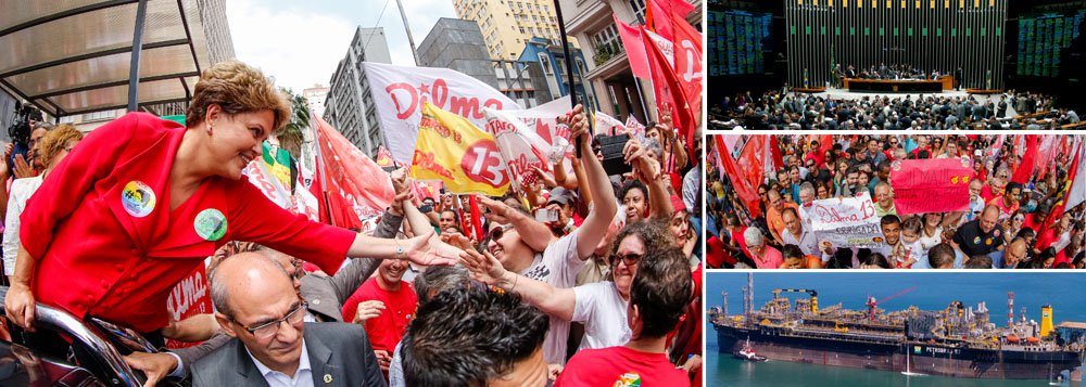 Realizadas em ambiente agitado, pesquisas mostram força da presidente Dilma Rousseff em diferentes frentes; 42% consideram governo ótimo ou bom e 46% reconhecem na gestão dela o maior combate à corrupção, contra 16% e 4% para Lula e FHC, respectivamente; pontos fortes no Datafolha são coroados por crescimento, segundo o Ibope, de 13 pontos na satisfação com a democracia; apuração de corrupção na Petrobras fortalece gestão, mas presidente é associada ao escândalo por 68%; aposta no enfraquecimento de Dilma não dá os resultados esperados pela oposição, mas jogo de desgaste vai continuar (Foto: Camila Nunes) www.brasil247.com - Realizadas em ambiente agitado, pesquisas mostram força da presidente Dilma Rousseff em diferentes frentes; 42% consideram governo ótimo ou bom e 46% reconhecem na gestão dela o maior combate à corrupção, contra 16% e 4% para Lula e FHC, respectivamente; pontos fortes no Datafolha são coroados por crescimento, segundo o Ibope, de 13 pontos na satisfação com a democracia; apuração de corrupção na Petrobras fortalece gestão, mas presidente é associada ao escândalo por 68%; aposta no enfraquecimento de Dilma não dá os resultados esperados pela oposição, mas jogo de desgaste vai continuar