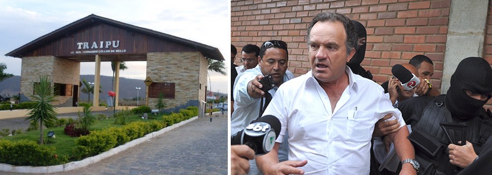 O ex-prefeito de Traipú, Marcos Santos, teve a sua prisão temporária prorrogada por mais 30 dias. A decisão foi do juiz Alberto Almeida, que atendeu a solicitação do Ministério Público. Marcos Santos é acusado de particpação no assassinato do ex-secretário de Turismo e Eventos do município, José Valter. (Foto: Voney Malta) O ex-prefeito de Traipú, Marcos Santos, teve a sua prisão temporária prorrogada por mais 30 dias. A decisão foi do juiz Alberto Almeida, que atendeu a solicitação do Ministério Público. Marcos Santos é acusado de particpação no assassinato do ex-secretário de Turismo e Eventos do município, José Valter.