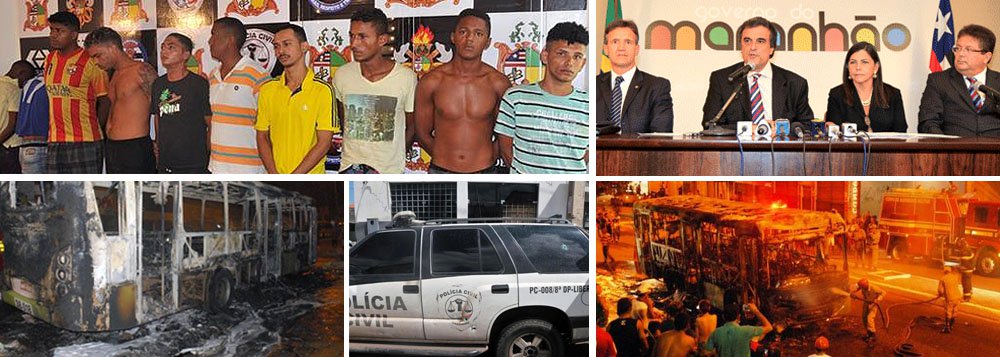 Ministério da Justiça ofereceu à governadora Roseana Sarney vagas em presídios federais para os líderes das facções criminosas que estão no complexo penitenciário de Pedrinhas; a Secretaria Estadual de Segurança disse que dez pessoas foram presas até a tarde deste domingo suspeitas de envolvimento com os ataques a coletivos e delegacias na cidade de São Luís (MA) (Foto: Roberta Namour) Ministério da Justiça ofereceu à governadora Roseana Sarney vagas em presídios federais para os líderes das facções criminosas que estão no complexo penitenciário de Pedrinhas; a Secretaria Estadual de Segurança disse que dez pessoas foram presas até a tarde deste domingo suspeitas de envolvimento com os ataques a coletivos e delegacias na cidade de São Luís (MA)