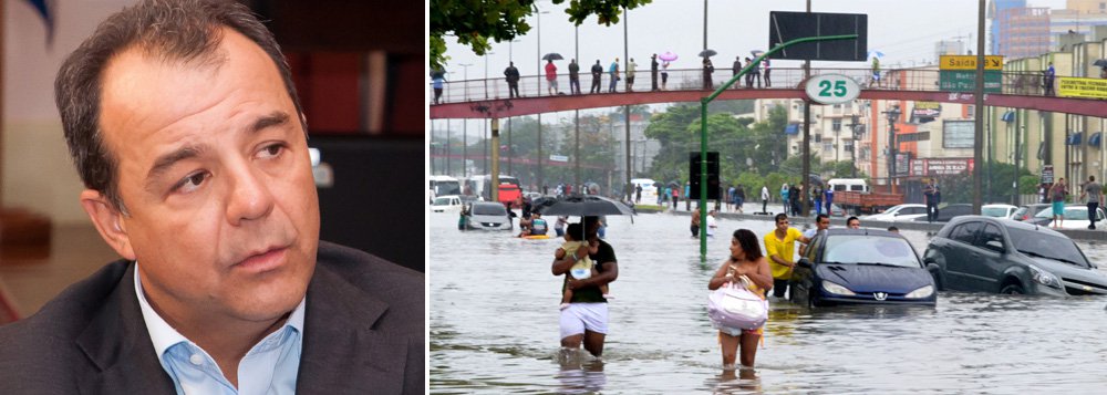 Segundo ele, as "décadas de abandono" foram as causas das enchentes e mortes causadas pelas chuvas na Baixada Fluminense; ele também criticou as prefeituras pela ocupação irregular das áreas de risco; um comitê de gestão de crise foi criado com os prefeitos para buscar alternativas para os problemas e será coordenado pelo vice-governador do Estado, Luiz Fernando Pezão (PMDB) (Foto: Valter Lima) Segundo ele, as "décadas de abandono" foram as causas das enchentes e mortes causadas pelas chuvas na Baixada Fluminense; ele também criticou as prefeituras pela ocupação irregular das áreas de risco; um comitê de gestão de crise foi criado com os prefeitos para buscar alternativas para os problemas e será coordenado pelo vice-governador do Estado, Luiz Fernando Pezão (PMDB)