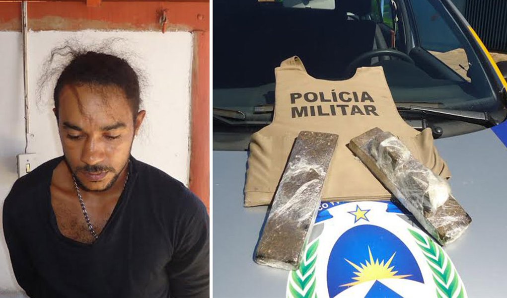 Wenderson Gomes da Silva, 27 anos, acusado de tráfico de drogas, foi preso quando conduzia uma moto na área urbana de Araguaçu; quando os policiais realizaram a abordagem, encontraram o produto entorpecente e a quantia de R$ 85; diante do flagrante, o infrator juntamente com a droga, o veículo e o dinheiro foram conduzidos à Delegacia de Polícia
(Foto: Aquiles Lins) Wenderson Gomes da Silva, 27 anos, acusado de tráfico de drogas, foi preso quando conduzia uma moto na área urbana de Araguaçu; quando os policiais realizaram a abordagem, encontraram o produto entorpecente e a quantia de R$ 85; diante do flagrante, o infrator juntamente com a droga, o veículo e o dinheiro foram conduzidos à Delegacia de Polícia