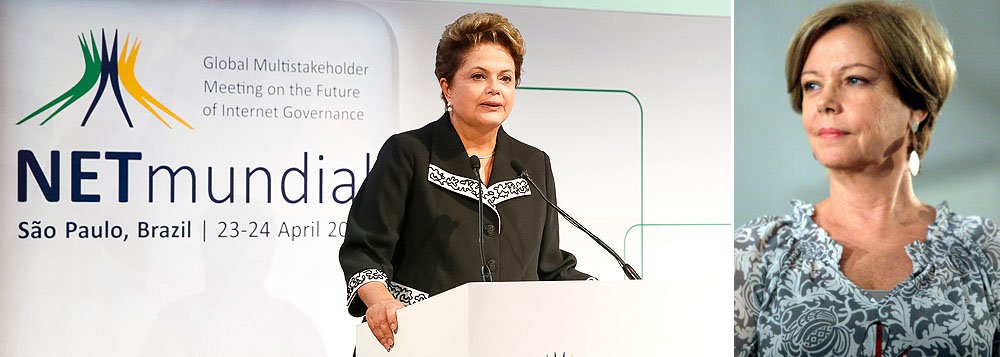 Colunista diz que, assim como na denúncia de espionagem americana em que pôde empinar o nariz diante de Barack Obama, presidente “cobrou lealdade da base aliada, demonstrou força no Congresso e criou um bom momento para foto ao sancionar o Marco Civil da Internet diante de representantes de dezenas de países” (Foto: Roberta Namour) Colunista diz que, assim como na denúncia de espionagem americana em que pôde empinar o nariz diante de Barack Obama, presidente “cobrou lealdade da base aliada, demonstrou força no Congresso e criou um bom momento para foto ao sancionar o Marco Civil da Internet diante de representantes de dezenas de países”