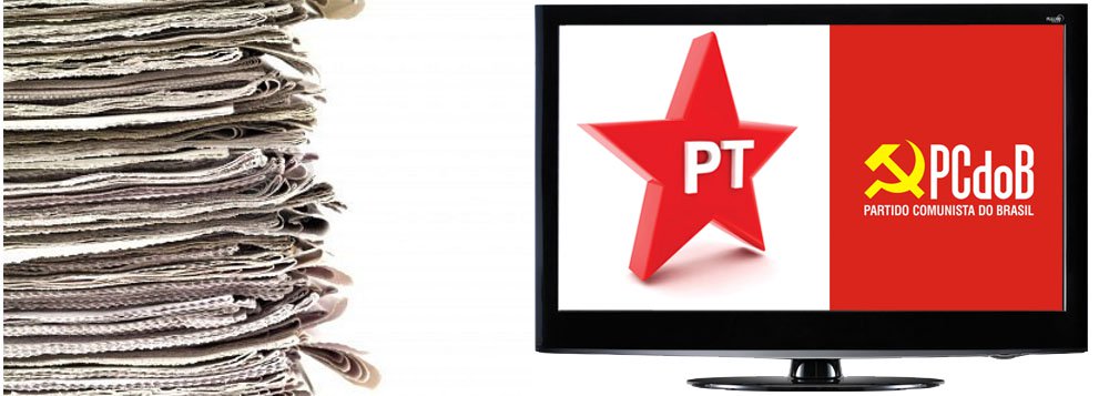 PT e PCB se uniram em torno de uma causa comum: elaborar um projeto de lei para regulamentar a mídia e quebrar o monopólio dos grupos de comunicação que operam no Brasi; pelo projeto que está sendo articulado, os cinco grandes grupos de comunicação que atuam no País terão que se desfazer de redes de rádio e televisão regionais, além de jornais (Foto: Paulo Emílio) PT e PCB se uniram em torno de uma causa comum: elaborar um projeto de lei para regulamentar a mídia e quebrar o monopólio dos grupos de comunicação que operam no Brasi; pelo projeto que está sendo articulado, os cinco grandes grupos de comunicação que atuam no País terão que se desfazer de redes de rádio e televisão regionais, além de jornais