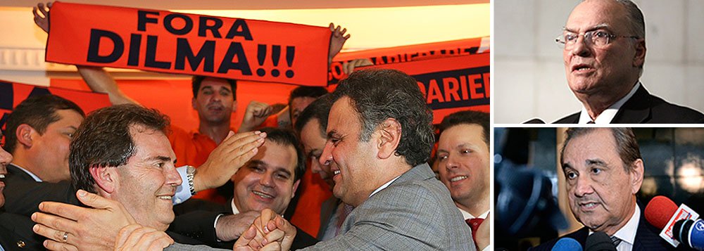 Os quatro principais partidos de oposição do País, o PSDB, de Aécio Neves, o DEM, de Agripino Maia, o PPS, de Roberto Freire, e o Solidariedade, de Paulinho da Força, estão dando suporte formal aos protestos que estão sendo organizados para o próximo domingo; "vamos levar bandeiras, camisas e três carros de som", diz Paulinho; "iremos com bandeiras do Brasil", diz Freire; tucanos articulam movimentos como o 'vemprarua' e o 'ondaazul'; Agripino sugeriu até uma mudança brusca, ao falar do panelaço; "Dizer que isso é um movimento pequeno é subestimar aquilo que, Deus nos livre, pode estar por vir”, afirmou (Foto: Leonardo Attuch) Os quatro principais partidos de oposição do País, o PSDB, de Aécio Neves, o DEM, de Agripino Maia, o PPS, de Roberto Freire, e o Solidariedade, de Paulinho da Força, estão dando suporte formal aos protestos que estão sendo organizados para o próximo domingo; "vamos levar bandeiras, camisas e três carros de som", diz Paulinho; "iremos com bandeiras do Brasil", diz Freire; tucanos articulam movimentos como o 'vemprarua' e o 'ondaazul'; Agripino sugeriu até uma mudança brusca, ao falar do panelaço; "Dizer que isso é um movimento pequeno é subestimar aquilo que, Deus nos livre, pode estar por vir”, afirmou