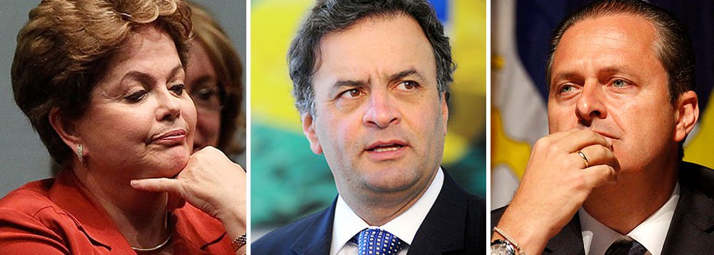 Em pesquisa do instituto Dados, presidente Dilma Rousseff aparece com menos folga do que no resto do país, com 24,8%, seguida por Aécio Neves (PSDB), com 20,8%; o governador de Pernambuco, Eduardo Campos (PSB), aparece com 10,5%; na última pesquisa Datafolha, a presidente subiu de 42% a 47%, descartando chances de um segundo turno (Foto: Roberta Namour) Em pesquisa do instituto Dados, presidente Dilma Rousseff aparece com menos folga do que no resto do país, com 24,8%, seguida por Aécio Neves (PSDB), com 20,8%; o governador de Pernambuco, Eduardo Campos (PSB), aparece com 10,5%; na última pesquisa Datafolha, a presidente subiu de 42% a 47%, descartando chances de um segundo turno
